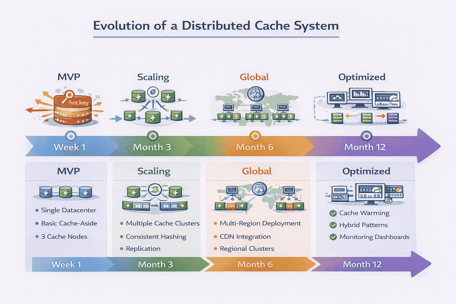 Generated with AI and Author: Evolution from simple cache to production-grade system