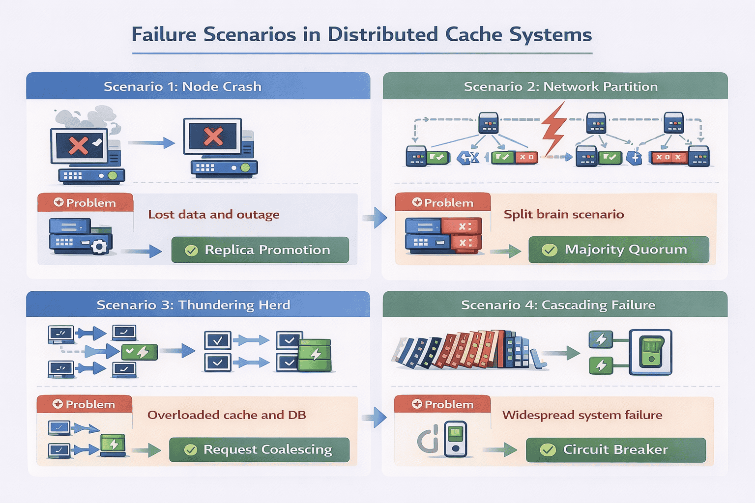 Generated with AI and Author: Common cache failure scenarios and mitigation strategies