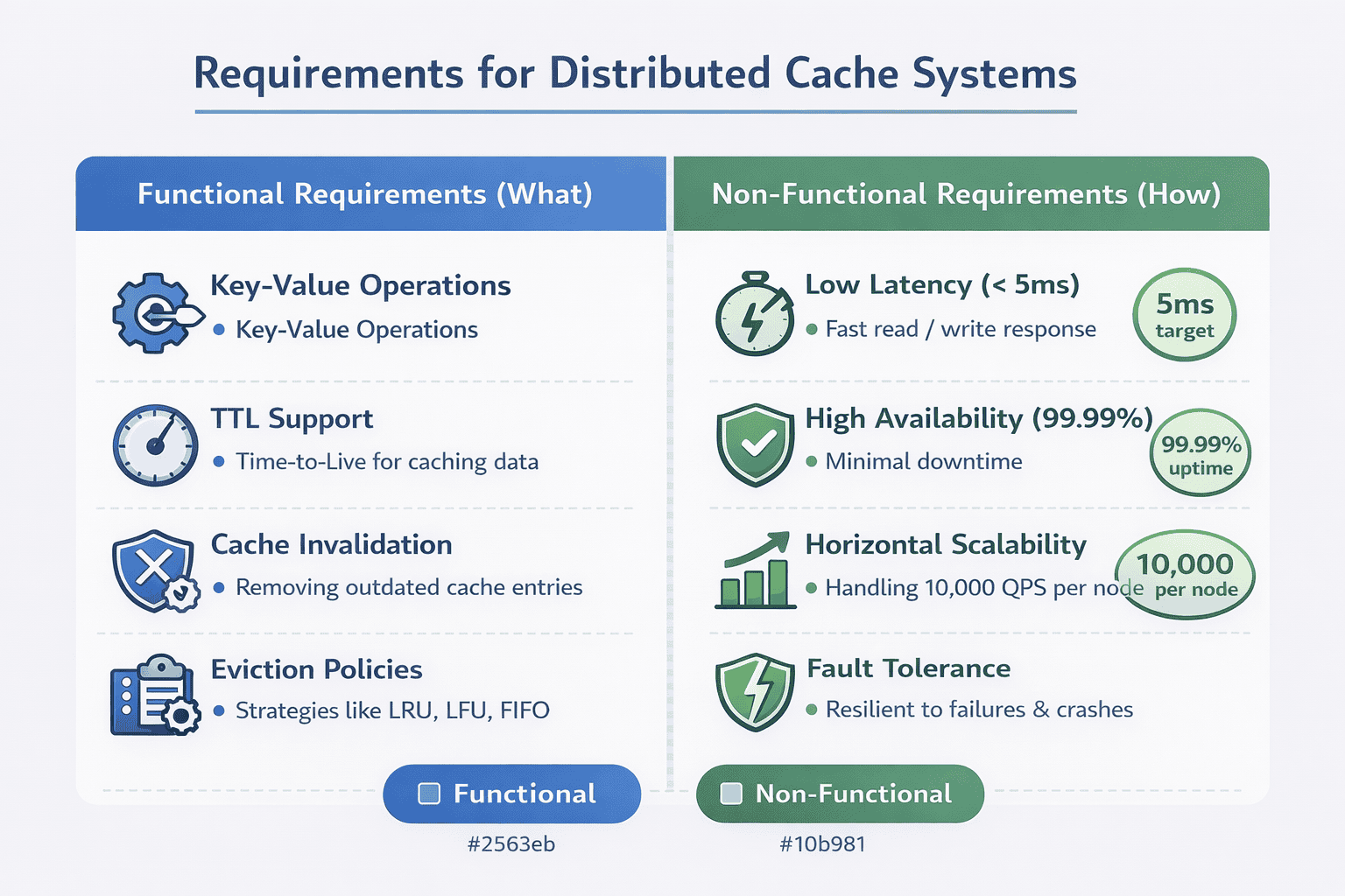 Generated with AI and Author: Comparison of functional vs non-functional requirements with examples