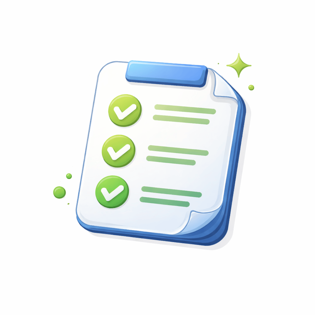 Generated with AI and Author: Checklist symbol representing requirements definition