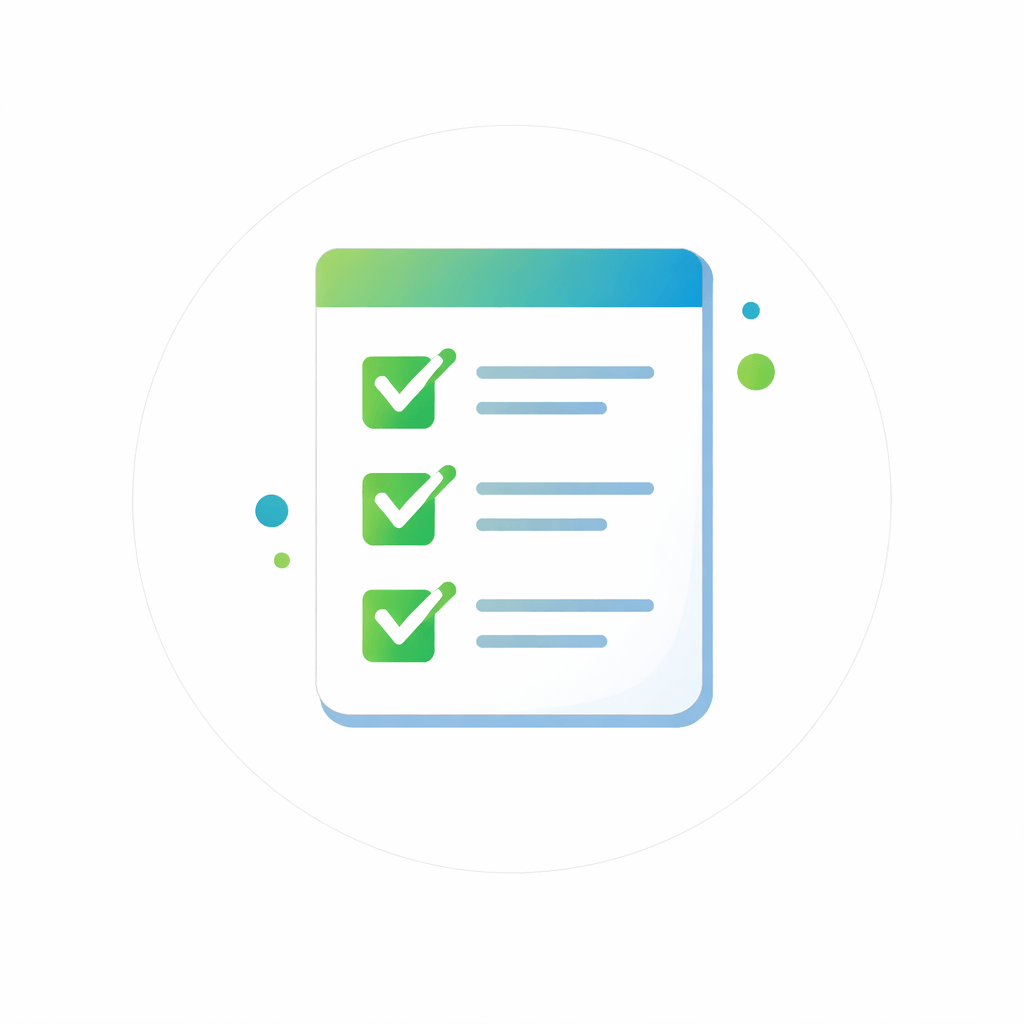 Generated with AI and Author: Checklist with items being verified vector icon