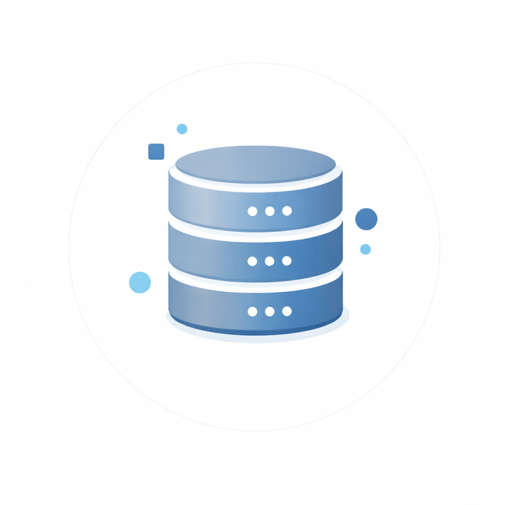 Generated with AI and Author: Database tables and relationships vector icon