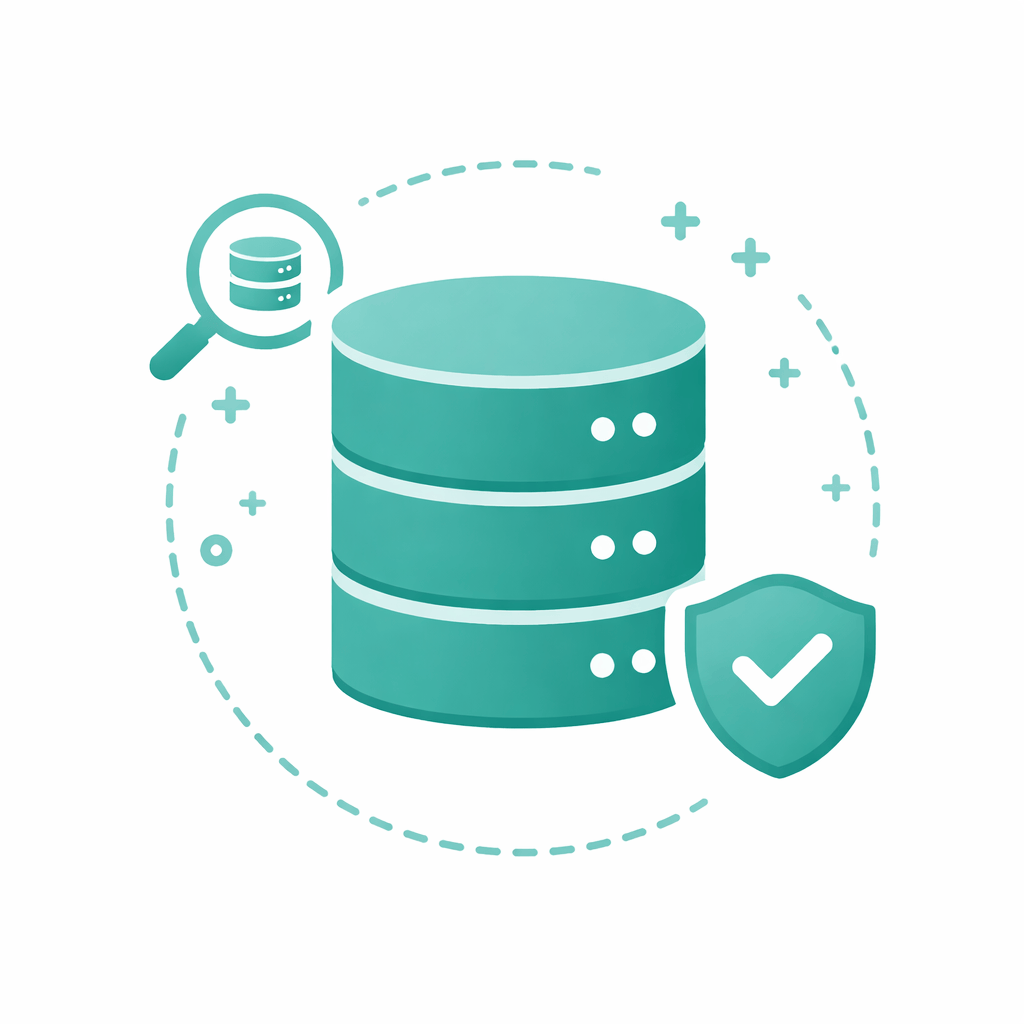 Generated with AI and Author: Database cylinder symbol