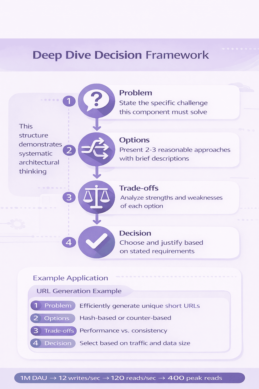 Generated with AI and Author: Four-part framework for presenting deep dive architectural decisions