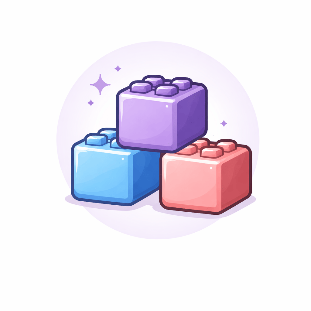 Generated with AI and Author: Building blocks symbol representing high-level design