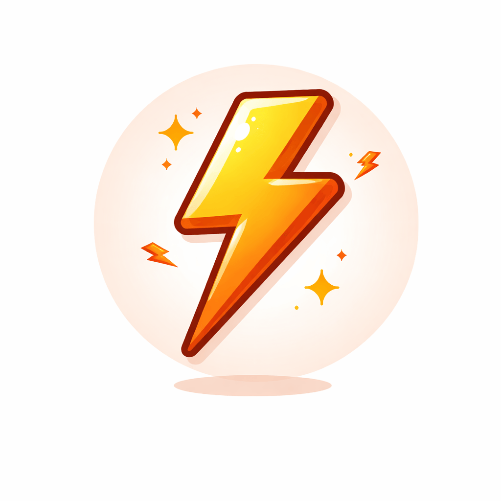 Generated with AI and Author: Lightning bolt symbol representing the execution problem