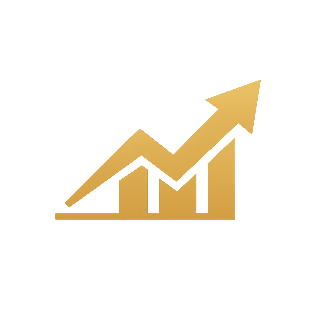 Generated with AI and Author: Upward arrow symbol representing interview success