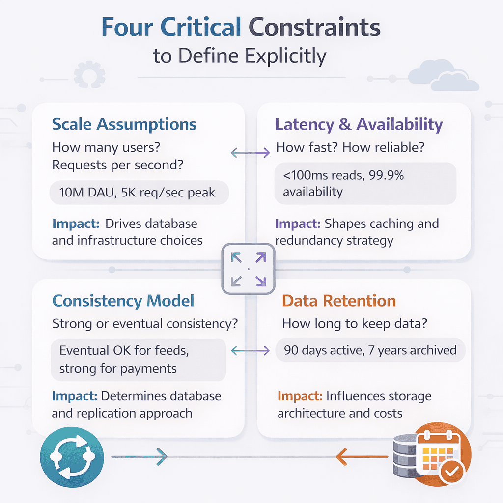 Generated with AI and Author: Decision framework for defining system constraints