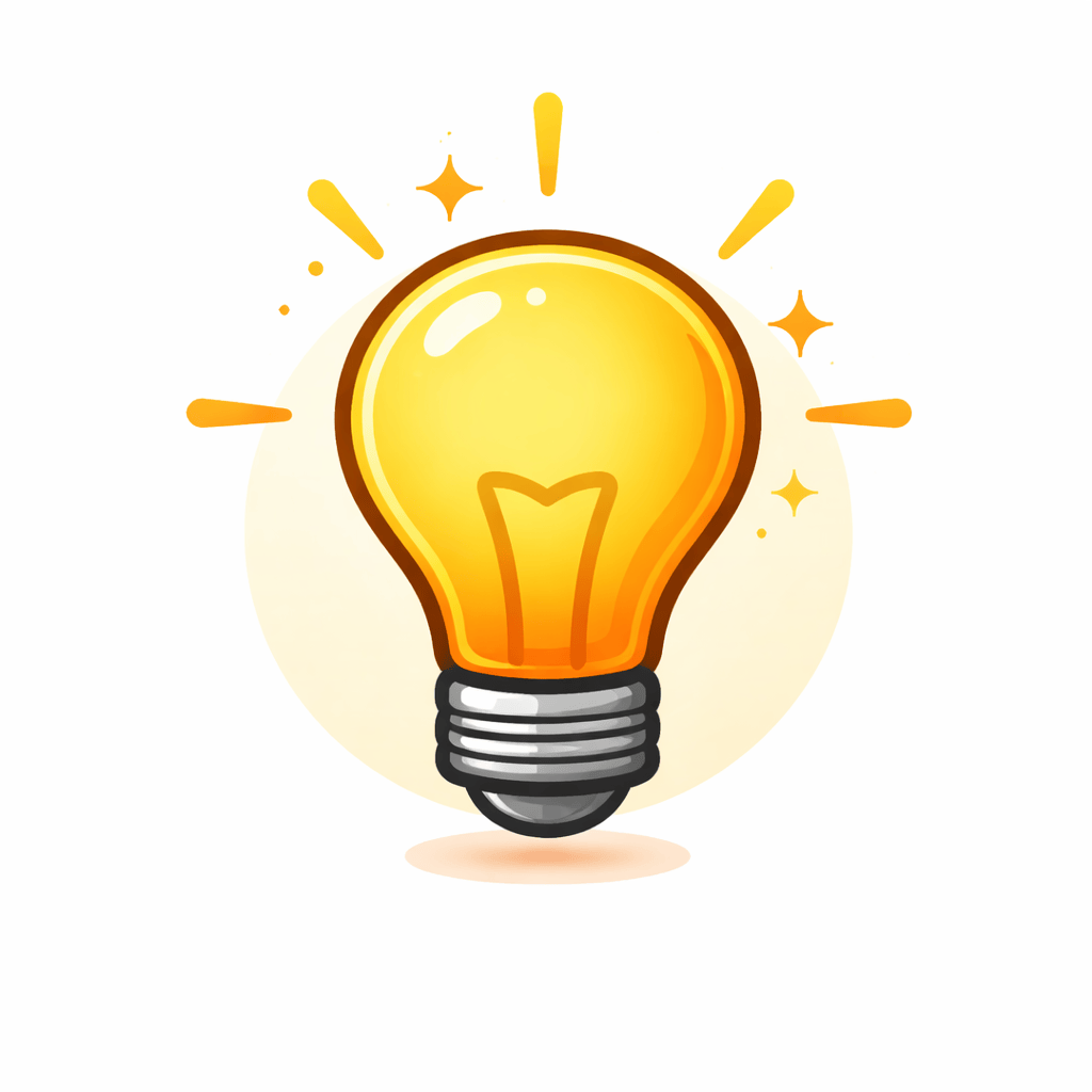 Generated with AI and Author: Lightbulb symbol representing insight