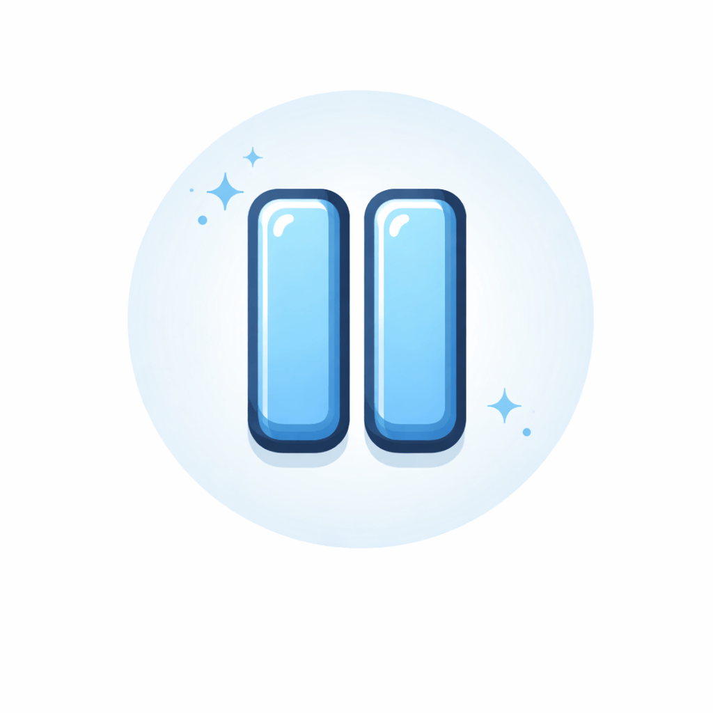 Generated with AI and Author: Pause button symbol