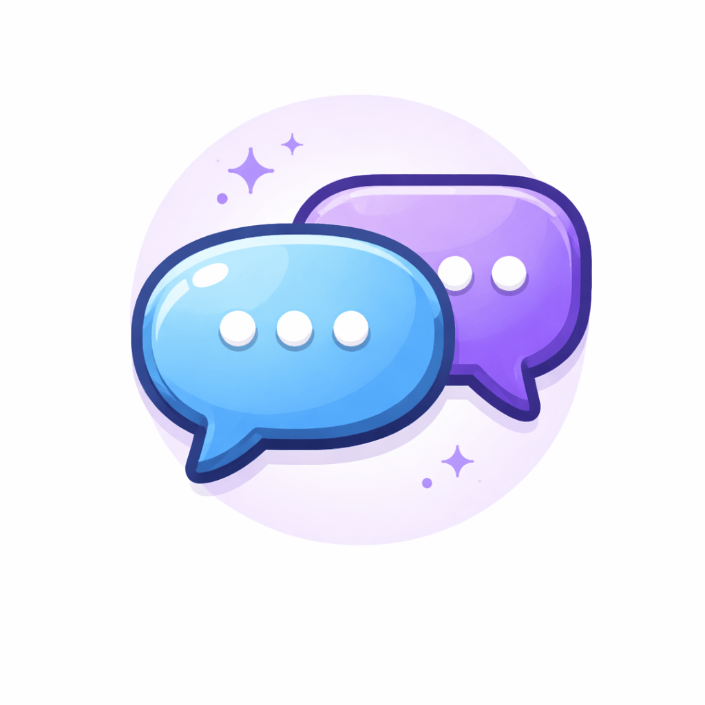 Generated with AI and Author: Conversation bubbles symbol