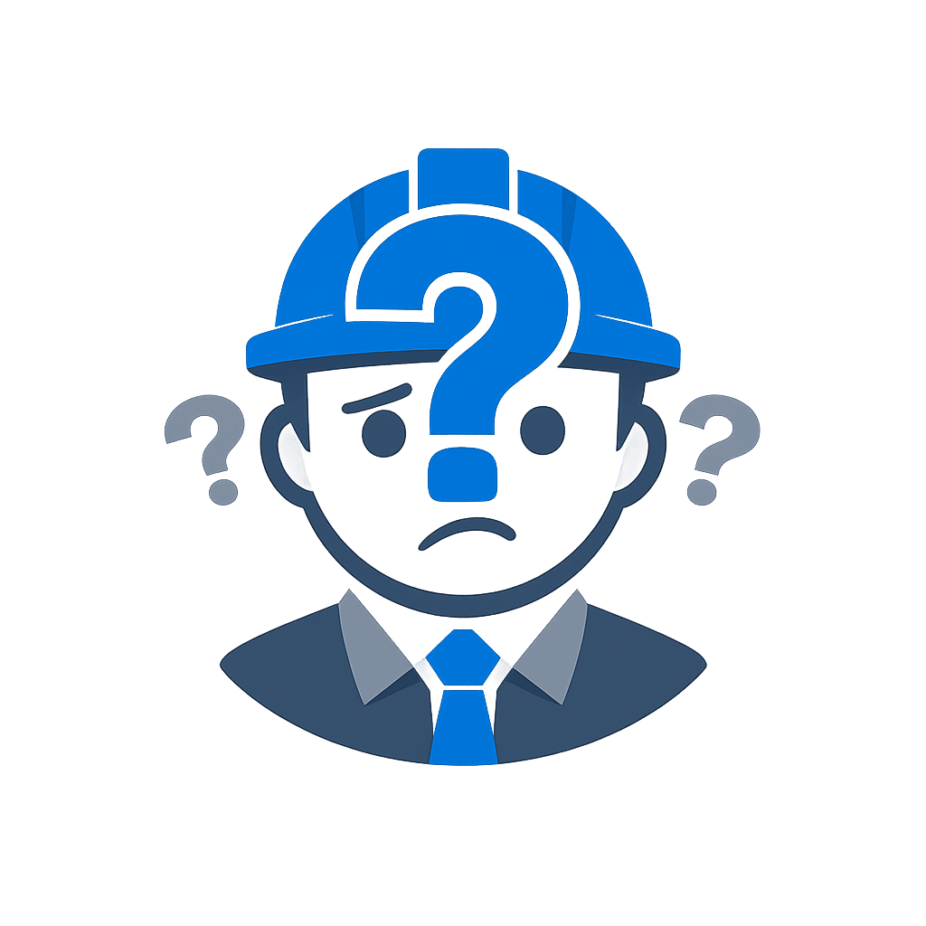 Generated with AI and Author: Confused engineer symbol in vector style