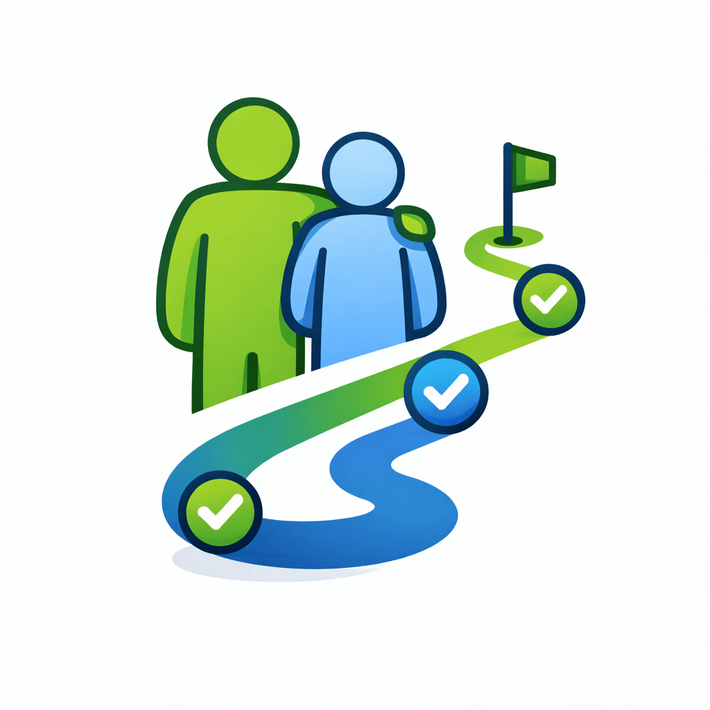 Generated with AI and Author: Guided path with mentor and milestones