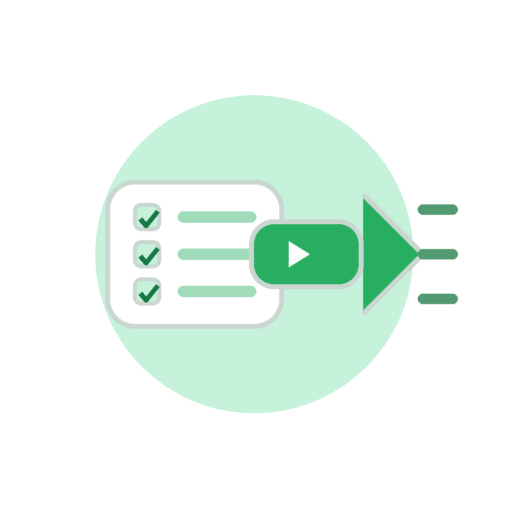 Generated with AI and Author: Forward arrow with action checklist