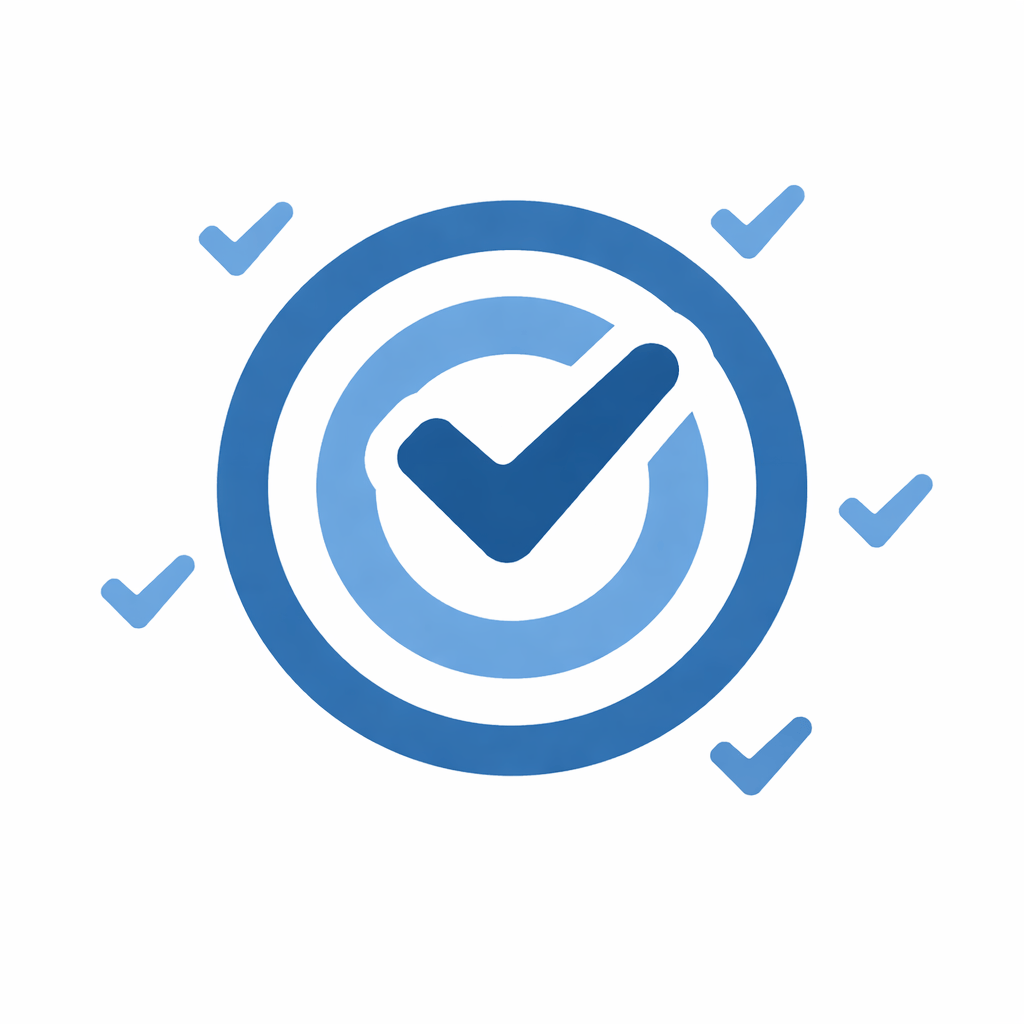 Generated with AI and Author: Target with evaluation checkmarks