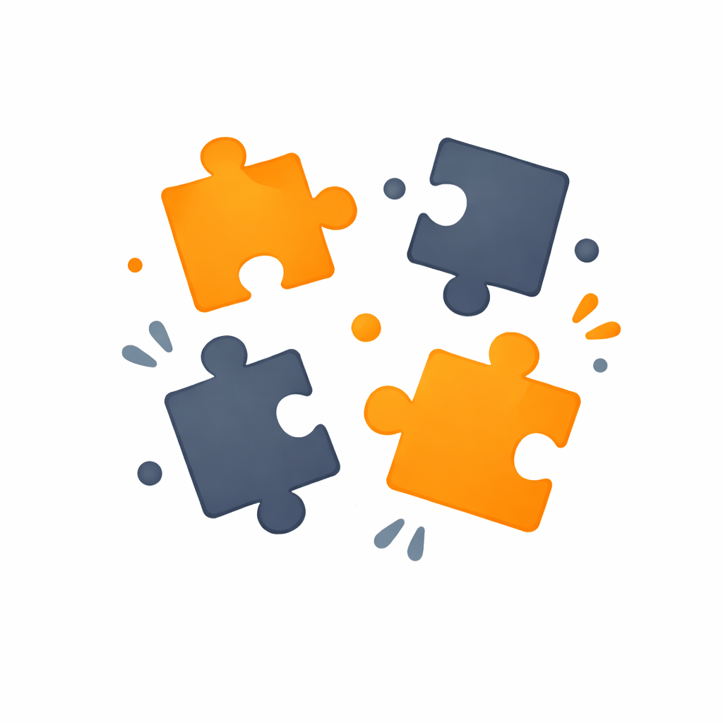 Generated with AI and Author: Scattered puzzle pieces representing confused behavior patterns