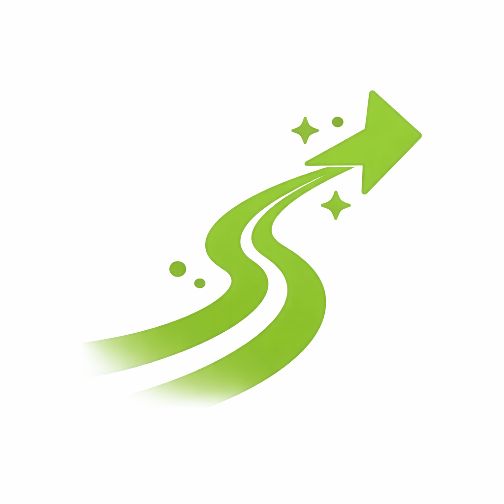 Generated with AI and Author: Arrow path representing progress forward