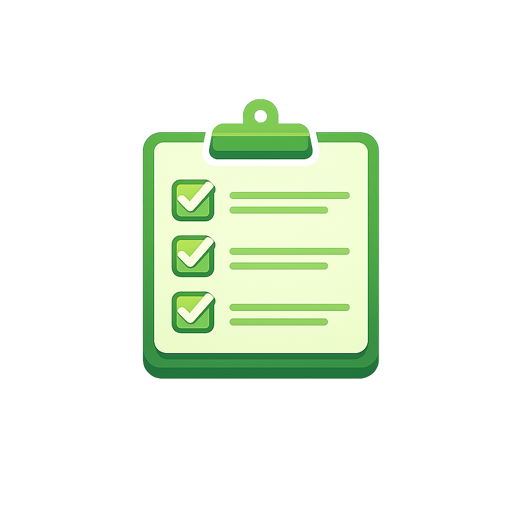 Generated with AI and Author: Checklist symbol