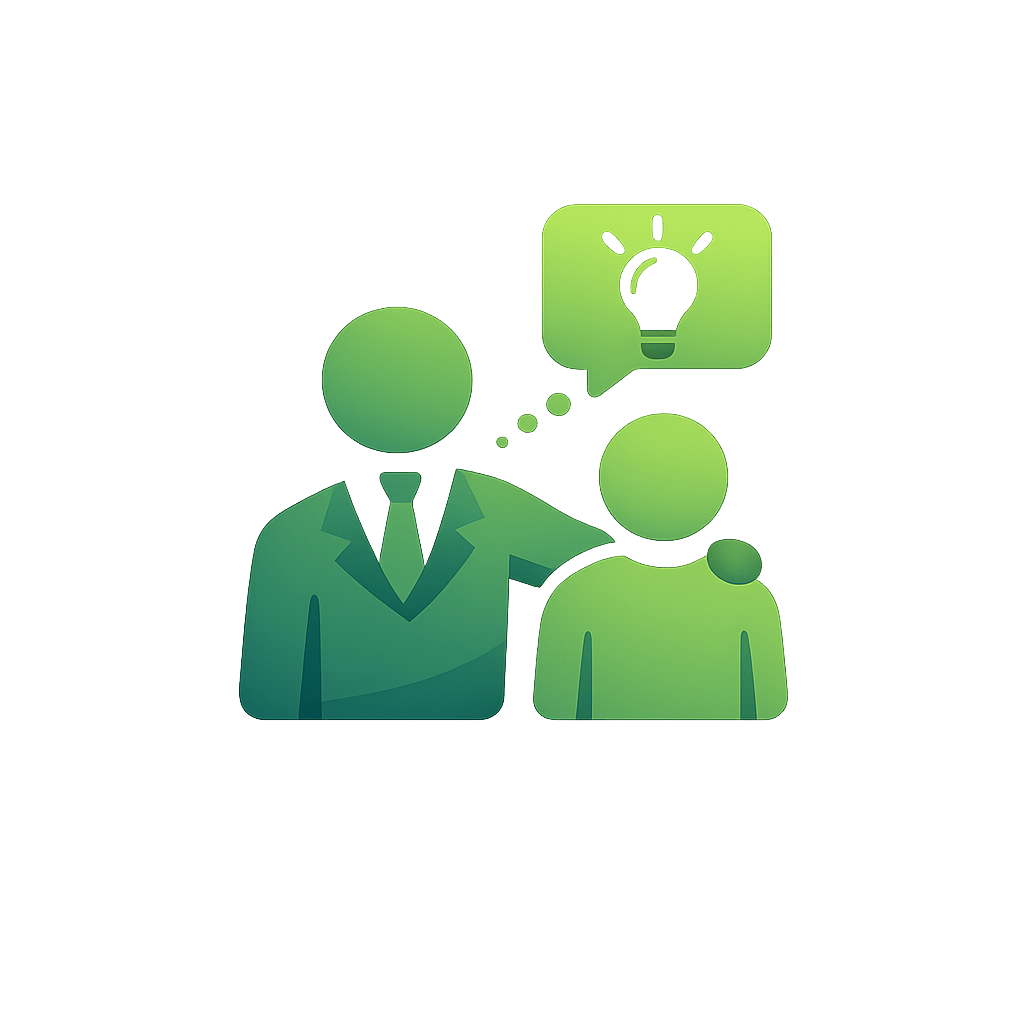 Generated with AI and Author: Mentor and student symbol