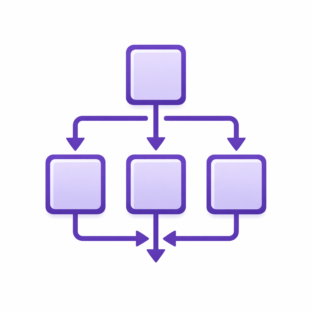 Generated with AI and Author: Architecture boxes and arrows symbol