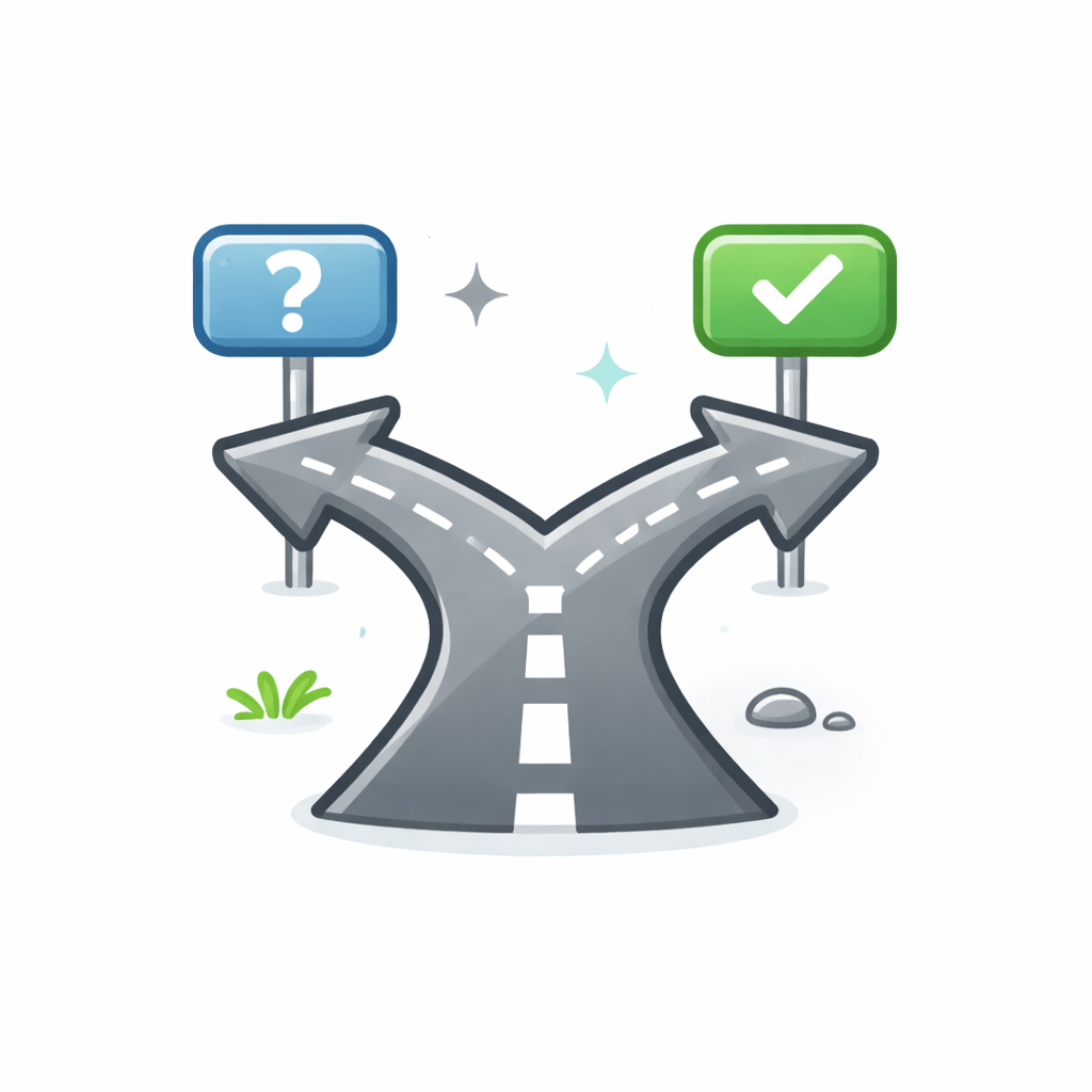 Generated with AI and Author: Branching paths symbol representing pivoting