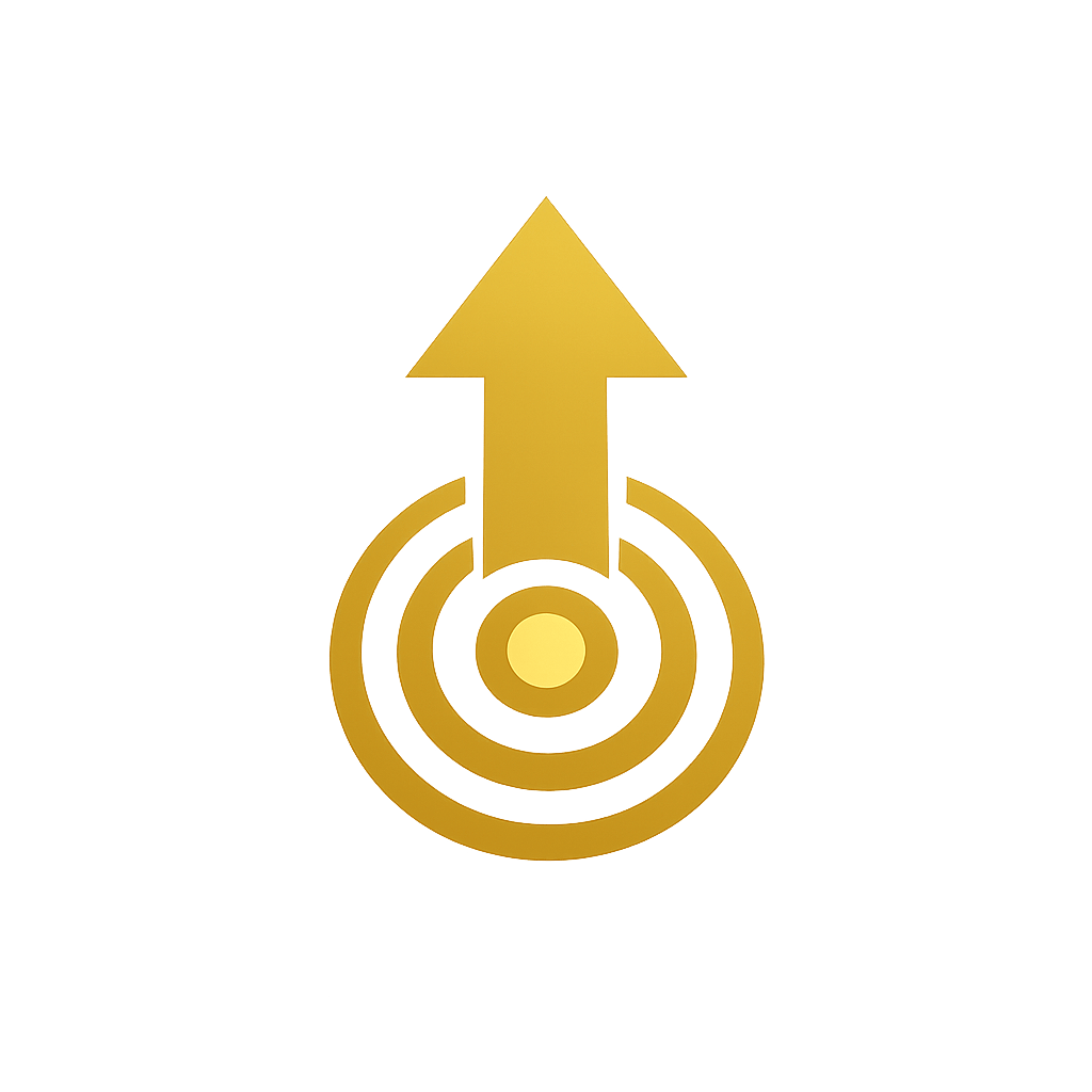 Generated with AI and Author: Arrow pointing upward representing success path