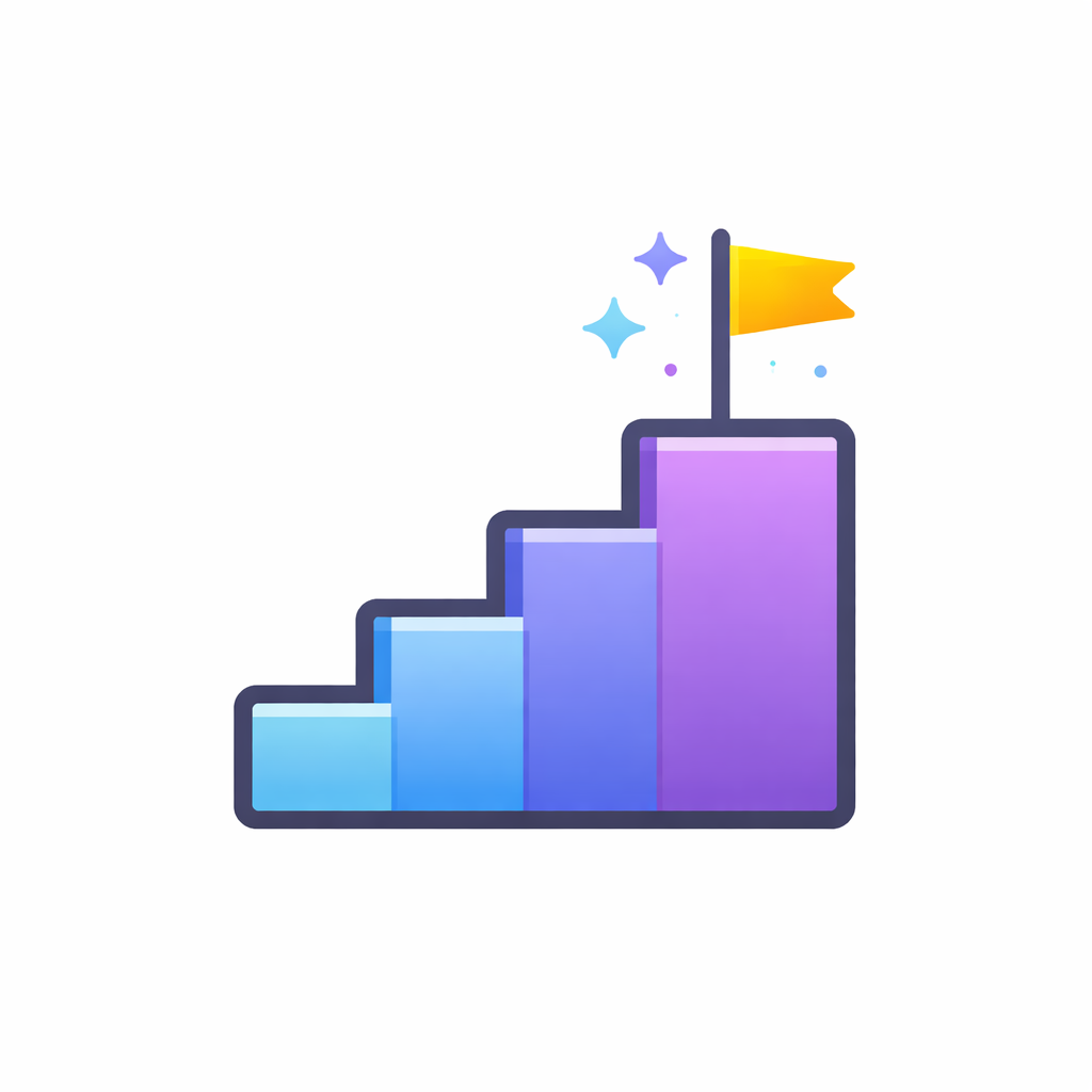 Generated with AI and Author: Ladder or ascending steps symbol