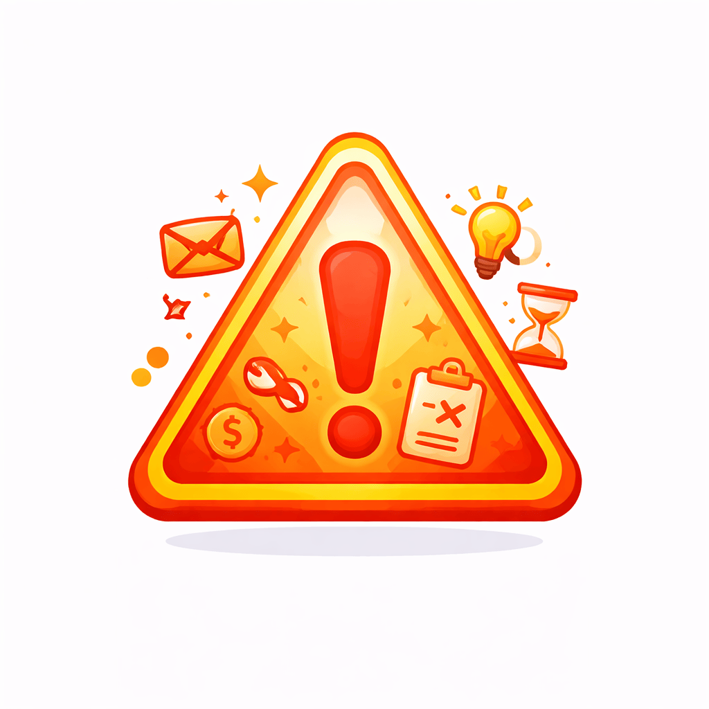 Generated with AI and Author: Warning triangle with pattern symbols