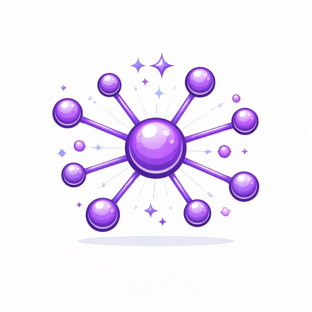 Generated with AI and Author: Advanced complexity network symbol