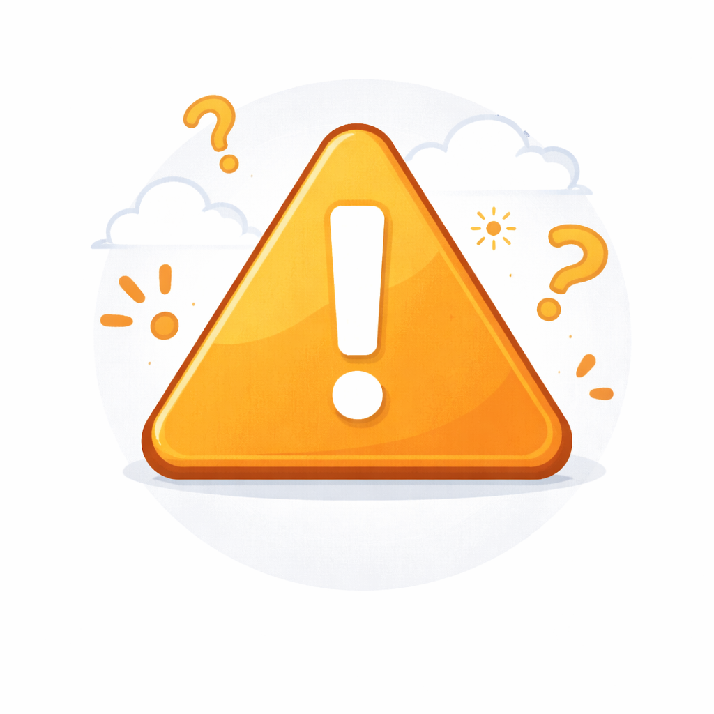 Generated with AI and Author: Warning triangle symbol