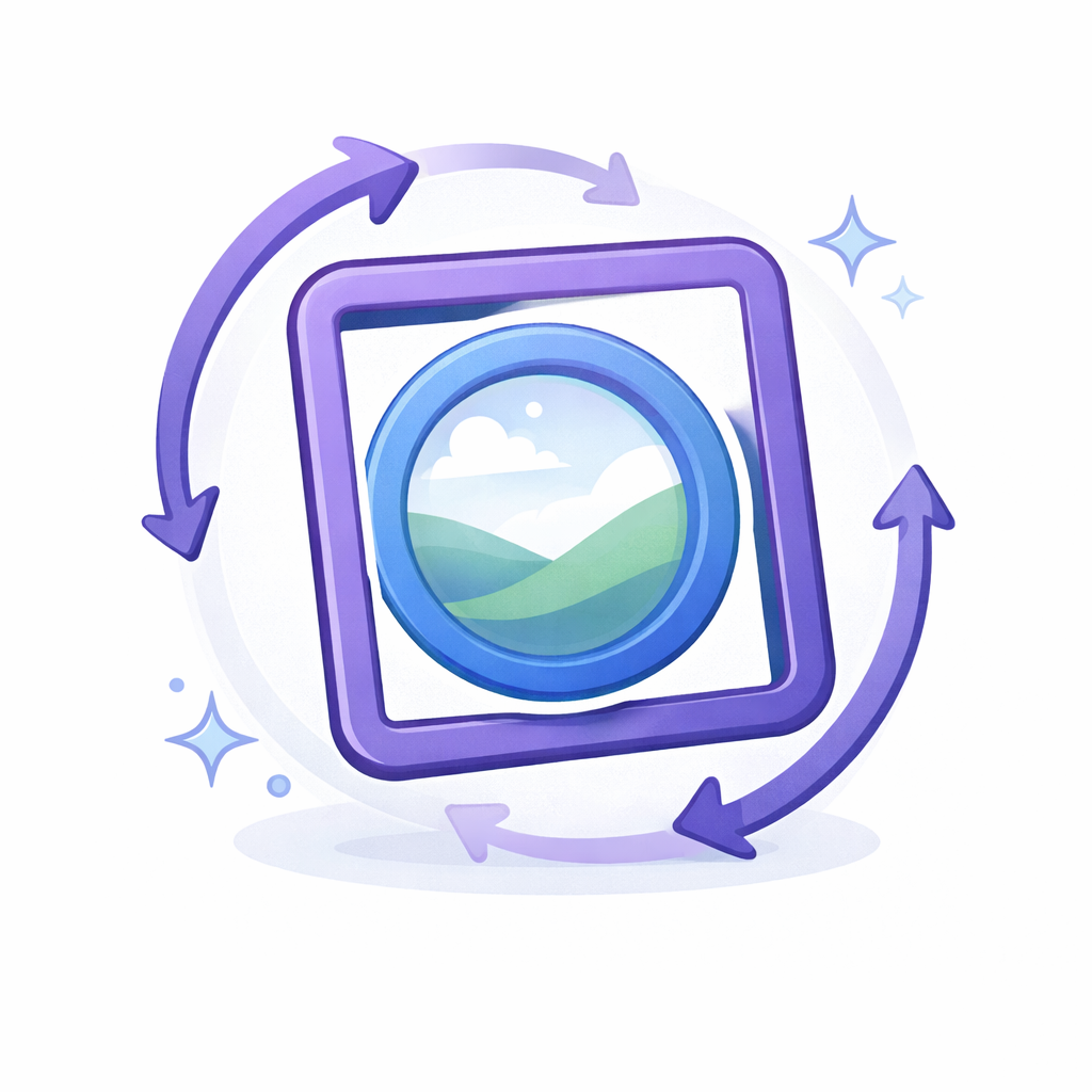 Generated with AI and Author: Perspective shift symbol